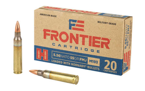 Ammunition Frontier Cartridge Lake City 223Rem|5.56NATO FRONTIER 556NATO 55GR FM193 20/500